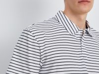 Поло с коротким рукавом в полоску