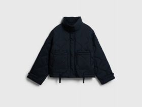 Утеплённая короткая куртка, Черный