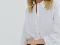 Рубашка из хлопка, Белый