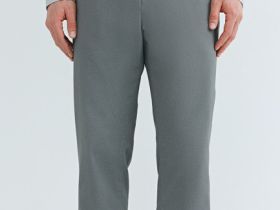 Чиносы из твила с ремнём, Серый