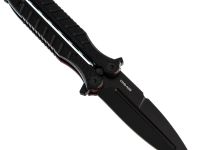 Нож-бабочка (балисонг) Ромул Black, сталь AUS-8, рукоять G10