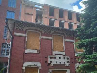 Водонапорная башня главного фабричного корпуса Товарищества суконной мануфактуры "Йокиш", 1908 г., архитектор Д.П.Сухов