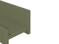 Полка Лиа 40x12 Оливковый