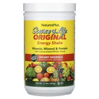NaturesPlus, Source of Life, Original Energy Shake, кремовая гранола, 507 г (1,1 фунта)