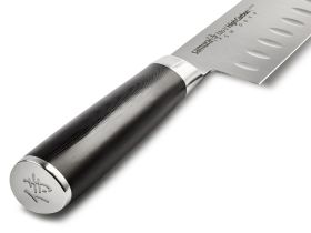 Нож кухонный Samura Mo-V Сантоку - SM-0094, сталь AUS-8, рукоять G10, 180 мм