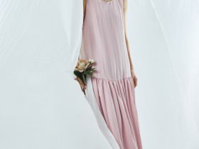 Платье А-силуэта из лиоцелла, Розовый