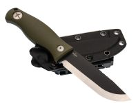 Туристический нож Kizer Polaris, сталь 1095, рукоять G10, зеленый/черный