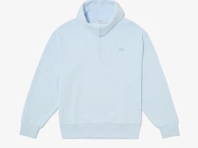 Женская хлопковая толстовка Lacoste с высоким воротом