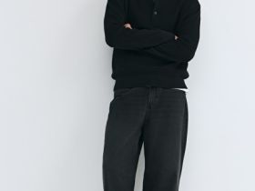 Свободные джинсы Baggy, Серый