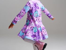 Платье трикотажное для девочек