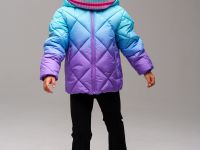 Комплект трикотажный для девочек: шапка, снуд