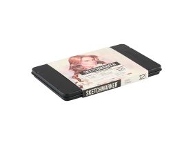 Набор карандашей акварельные Sketchmarker "Оттенки кожи", 12 цветов, жестяной пенал