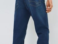 Прямые джинсы, Синий