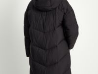 Пуховое пальто свободного силуэта