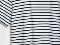 Футболка из хлопка в полоску, Синий