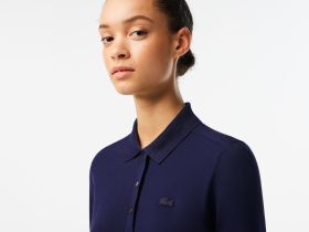 Женское поло Lacoste приталенного кроя из эластичного хлопка