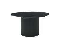 Кухонный стол Дарсел 140x120 раскладной Ясень Черный