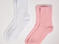 Носки Оттепель, розовый/белый
