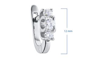Серьги из серебра э0612сг07153600