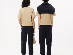 Спортивные хлопковые брюки Lacoste унисекс