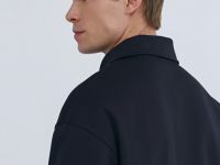 Куртка с воротником поло, Синий