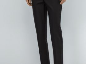 Укороченные брюки из хлопка, Черный