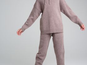 Комплект трикотажный для девочек: джемпер, брюки