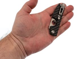 Складной нож для сигар Daggerr Cigarknife CF, сталь VG-10, рукоять карбон, черный