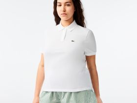Женское поло Lacoste классического кроя из хлопка пике