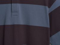 Поло в полоску из хлопка, Фиолетовый