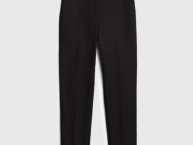 Укороченные брюки из хлопка, Черный