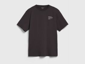 Футболка с принтом, Коричневый