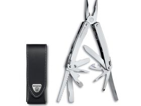 Мультитул Victorinox SwissTool, сталь X50CrMoV15, рукоять нержавеющая сталь, в чехле