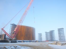 50-градусные морозы не помеха. Как идет строительство Ленского моста зимой