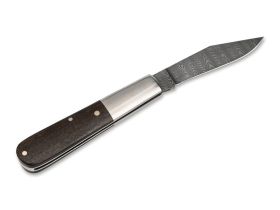 Складной нож Boker Barlow M4 Sherman-Damast, сталь дамаск, рукоять орех/микарта