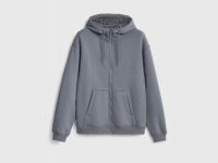 Утеплённая толстовка на молнии, Серый