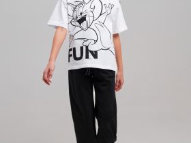 Фуфайка трикотажная для девочек (футболка)