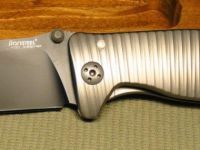 Нож складной LionSteel SR1 BB, сталь Uddeholm Sleipner, рукоять титан