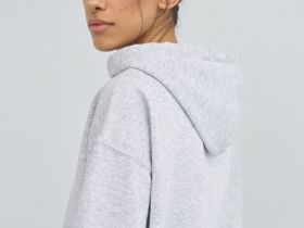 Толстовка на молнии с вышивкой, Серый