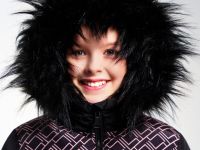 Пальто текстильное с полиуретановым покрытием для девочек