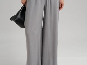 Брюки-палаццо с эластичным поясом