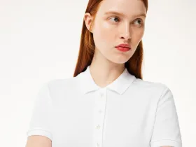 Женское платье-поло Lacoste приталенного кроя
