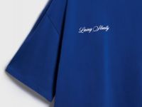 Объёмная футболка из хлопка, Синий