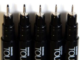 Набор линеров Touch Liner 5 шт. 0,05 мм-0,8 мм