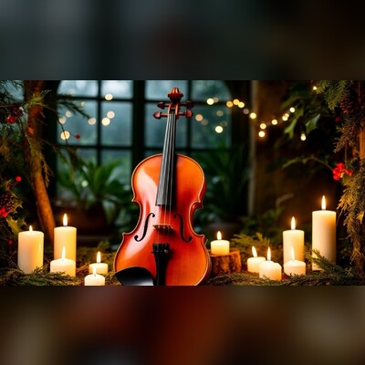 Мелодии новогодней ночи при свечах в оранжерее