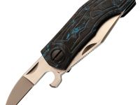 Нож-брелок CKF Keysha, сталь M398, рукоять титан/карбон