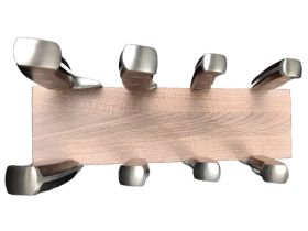 Подставка настольная магнитная для 8 ножей Woodinhome KS004SOW, дуб