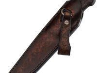 Авторский нож Ястреб, сталь мозаичный дамаск, подарочная шкатулка