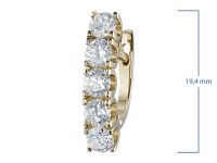 Серьги из желтого золота э0312сг03185000