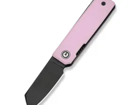 Складной нож CIVIVI Kukei, сталь Nitro-V, рукоять G10, Powder Pink